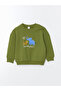 Lcwk Crew Neck Printed Baby Boy Sweatshirt