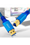 كابل بيانات USB 3.0 بطول 2 متر من النوع A إلى B، نحاس نقي، عالي السرعة لنقل البيانات، مناسب للطابعات والكمبيوتر. - 7