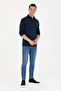 Men's Navy Blue Sweatshirt 50278055 -Vr033 - 4