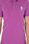 Men's Slim Fit Polo Neck Purple Basic T-Shirt 50279568-Vr038 - 6