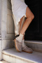 Oslo Real Cork Sole Suede Genuine Fur High Eva Women's Slippers - 3