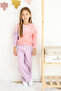 Girl's 3 Thread Fabric Spanish Leg Tracksuit Set