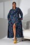 Shirt Dress Ethnicpattern Blue - 7