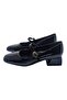 Women's Mary Jane Single Buckle Style Low Square Heel Shoes - 4