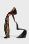 Women's Leopard Color Skater Fit Loose Cut Denim - 2