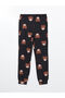 Crew Neck Printed Women's Pajamas Set - 4