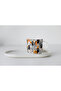 White Porcelain Cat Printed Nescafe Cup - 2