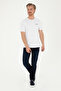 Men's Regular Fit Crew Neck White T-Shirt 50281077-Vr013 - 4