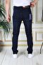 Men's Dark Blue Color Regular Fit Comfortable Cut Flexible Lycra Denim Jeans Stylish Denim Trousers - 4