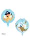Pirate Theme Shark Concept 4 Years Old Balloon Set Shark Theme Birthday Foil Balloon Set - 6