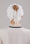 Women's Hijab 5-Piece Bun Clip Scarf Clip Velvet Scarf Bun White - 4