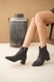 Samara Black (5 cm Heeled) Daily Use Women's Boots