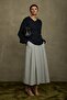 Navy Blue Role V-Neck Sweater