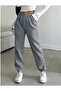 Gray Casual Tracksuit with Elasticated Cuffs Jogger Sweatpants Yx Yustex