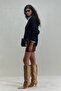 Navy Blue Role V-Neck Sweater - 6