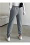 Gray Casual Tracksuit with Elasticated Cuffs Jogger Sweatpants Yx Yustex - 2