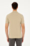 Men's Regular Fit Polo Neck Light Khaki T-Shirt 50282235-Vr183 - 5