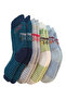 Colorful Striped Children's Towel Thick Winter Socks 4 Pairs - 2