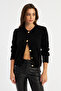 Women's Black Cardigan Yv285 - 3