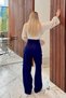 Women's Trousers - Hera Elastic Waist Pocket Palazzo Trousers - 5