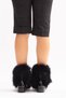Reina Women's Boots Black Patent Leather Black Fur - 7