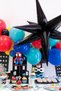 Black Polar Star Foil Balloon One Piece Large Polar Star Balloon 27Inch 70cm - 2