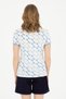 Women's Dark Blue Polo Neck T-Shirt 50282906 -Vr032 - 5