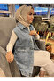 denim vest jacket tunic vest - 2
