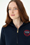 Women's Navy Blue Sweatshirt 50272076-Vr033 - 2