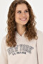Women's Cream Hooded Sweatshirt 50276601-Vr071 - 3
