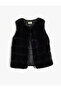 Plush Vest Round Collar Sleeveless - 3