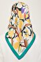Floral Print Twill Silk Scarf 24Ya9153 52 82 - 4
