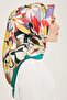 Floral Print Twill Silk Scarf 24Ya9153 52 82 - 2