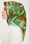 Classic Patterned Sura Silk Scarf 24Ya9142 82 80 - 3