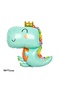 Cute Green Dinosaur Concept 3 Year Old Balloon Set Dinosaur Theme Birthday Foil Balloon Set - 3