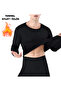 Men's Anti-Sweat Thermal Top Thermal Underwear Black Long Sleeve Underwear - 3