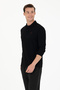 Men's Black Basic Sweatshirt 50276314-Vr046 - 3