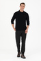Men's Black Basic Sweatshirt 50276314-Vr046 - 4