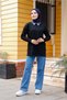 Women's Mercerized Collar Stone Detailed Knitwear Tunic - 6