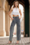 Smoked Cargo Pocket Palazzo Jean Wide Leg Loose Jeans