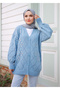 Women's Star Patterned Buttoned Knitwear Cardigan