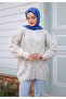 Women's Star Patterned Buttoned Knitwear Cardigan - 7