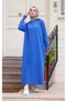 Women's Mercerized Pleated Gipe Detailed Knitwear Dress - 7