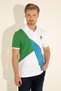 Men's Regular Fit Polo Neck Green T-Shirt 50281554-Vr054 - 4