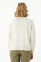 Women's Cream Crew Neck Sweater 50270423-Vr071 - 5