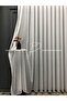 Natural Linen Plain Tulle Curtain, Draped, Wrinkle-Free, Well-Liked Tulle, All-Background Curtain, Dense Pleats for Sunshade. - 2