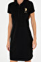 Women's Black Knitted Dress 50262696-Vr046 - 6