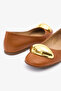 Abra Tan Genuine Leather Women's Ballerinas - 5