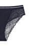 3-Piece Interlock Lace Detailed Glittery Elastic Waist Slip Women's Panties - 8
