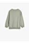 Oversize Sweatshirt Dog Printed Crew Neck Long Sleeve Cotton - 2
